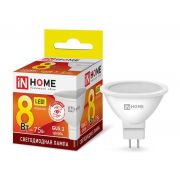 Лампа светодиодная LED-JCDR-VC 8Вт рефлектор 3000К тепл. бел. GU5.3 720лм 230В IN HOME 4690612020327